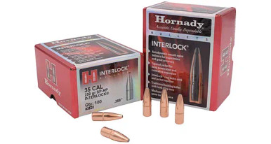 Hornady InterLock .35 Cal 250 gr Spire Point Bullets -100cnt