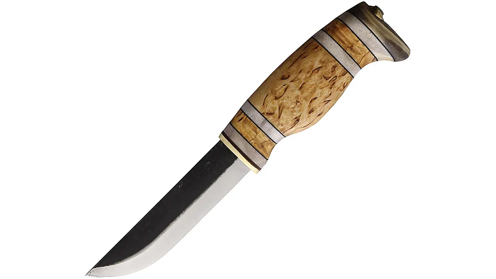 Wood Jewel 9.75in Curly Birch Fixed Blade Knife