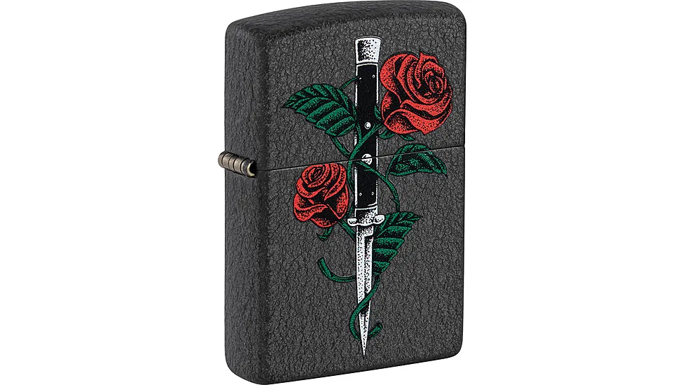 Zippo Rose Dagger Tattoo Lighter