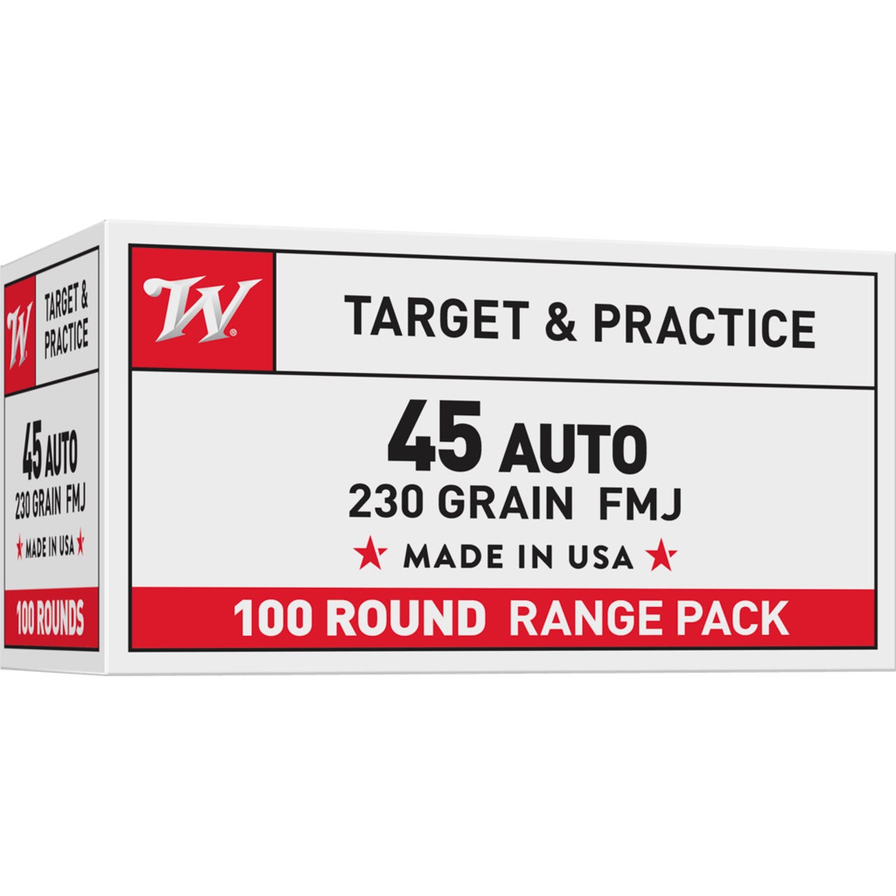 Winchester Target & Practice 45 Auto 230 Gr FMJ 100 Rounds