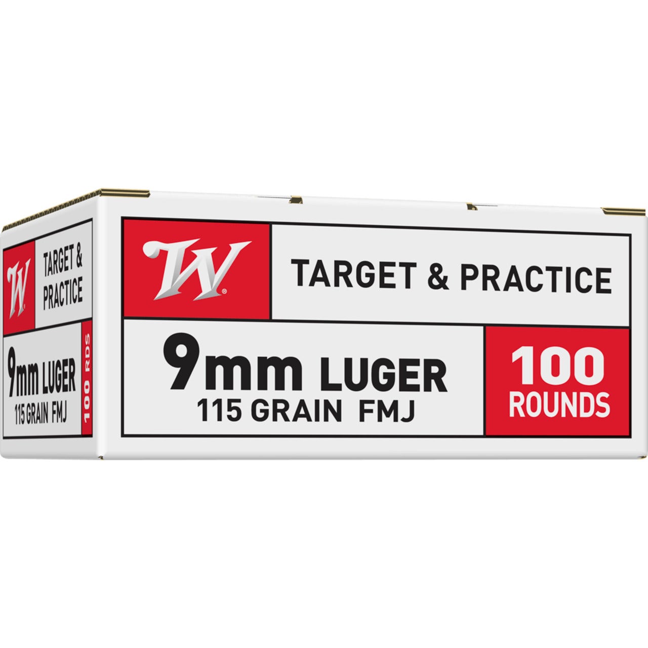 Winchester USA Target & Practice 9mm 115 gr. FMJ 100 Rounds